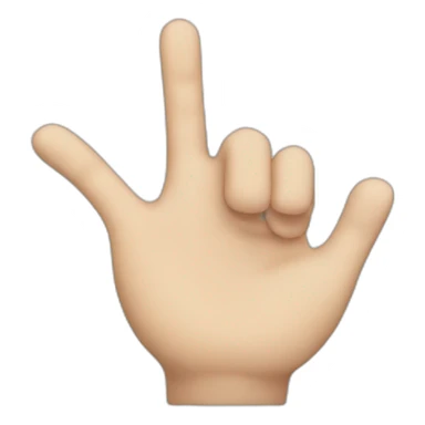 white person hand waving hello sticker