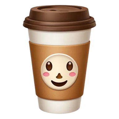 Coffee cup – paper cup with lid sticker