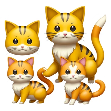 Sprigatito-Floragato-Meowscarada-Pokémon (full body) sticker