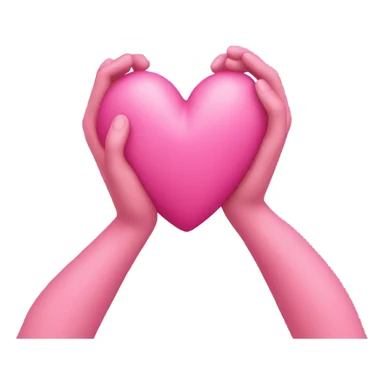 Pink heart with pink arms sticker