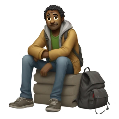 Homeless guy  sticker