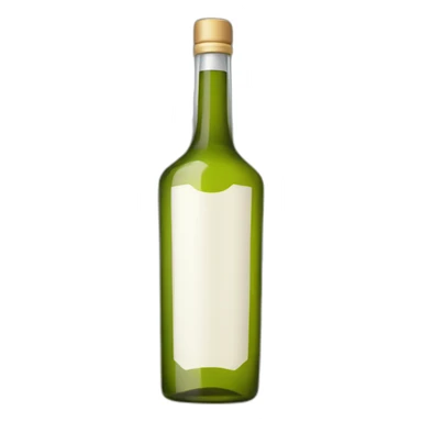 White vermouth bottle  sticker