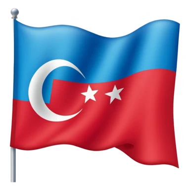 Doğu Türkistan Bayrağı+Türk Bayrağı+Azerbaycan Bayrağı sticker