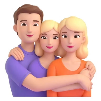 couple posing, close up pose, living room background sticker