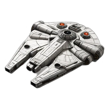 Millenium falcon sticker