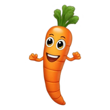 Worm that's a carrot sticker
