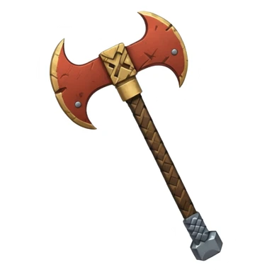 minecraft battle axe sticker