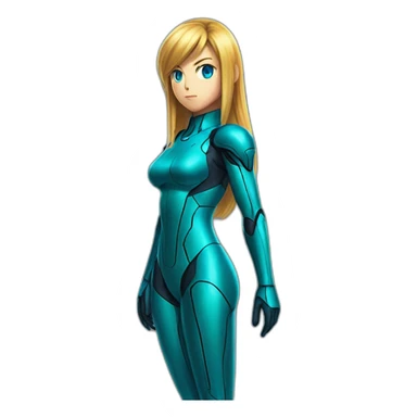 Zero suit samus sticker