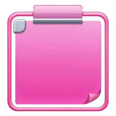 pink sticky notepad sticker