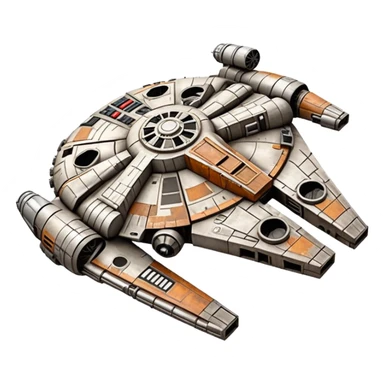 Star Wars millennium falcon sticker