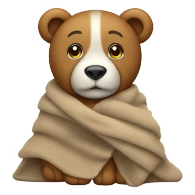 orsetto con la coperta sticker