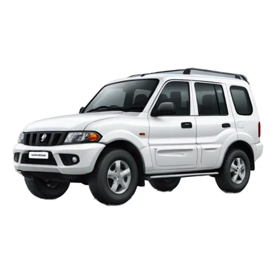 Mahindra black Scorpio sticker