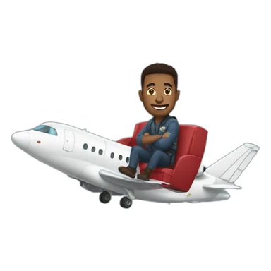Elon musck dans un avion sticker