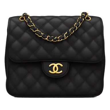 Black Chanel flap bag  sticker