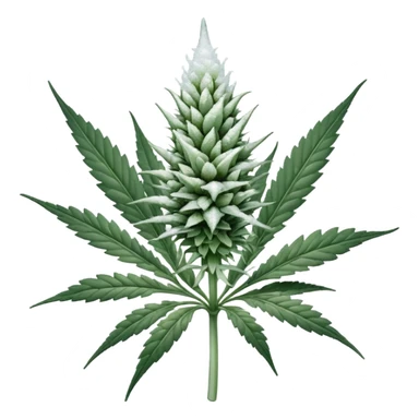 white color marijuana sticker