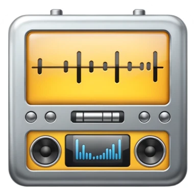 audio metallic silver chrome sticker