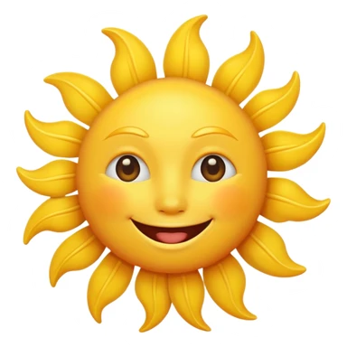 smiling sun emoji sticker