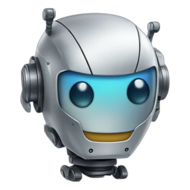 Robot saludando sticker