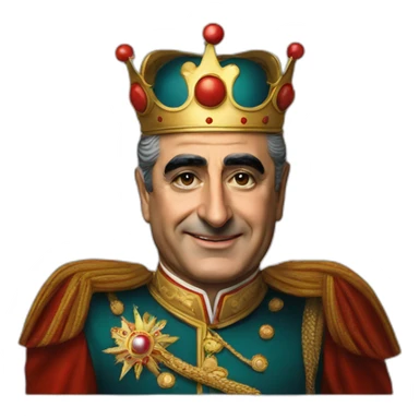 King Reza Pahlavi Clown sticker