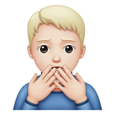 person choking itself with hands sticker