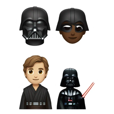 Anakin skywalker and darth vader sticker
