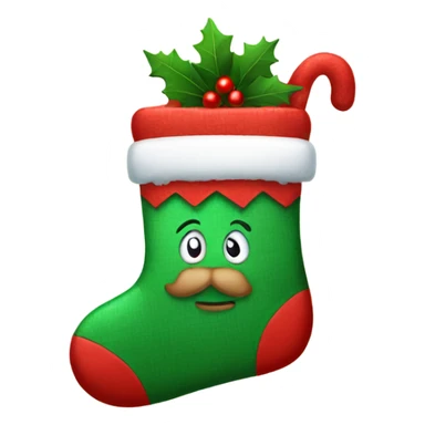 Cute Christmas stocking sticker