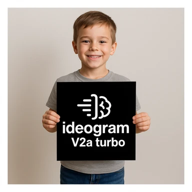 make image of a child holding a poster of this image sticker