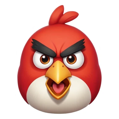 red angry bird sticker