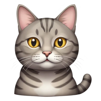 gray tabby cat sticker