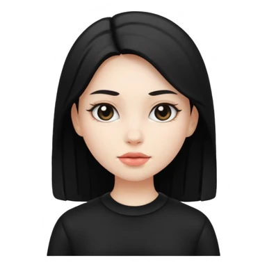 gir\l be white and be wering black sticker