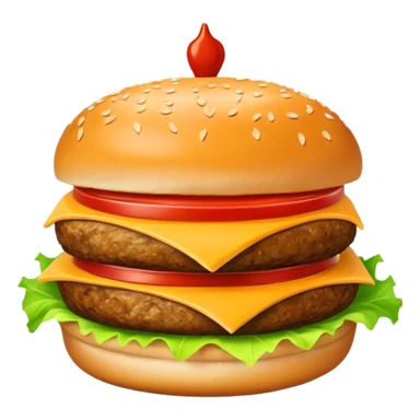 Burger and chips and fries  sticker