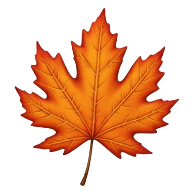 Fall leaf sticker