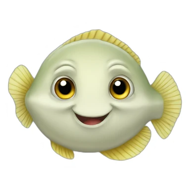 cute flounder sticker