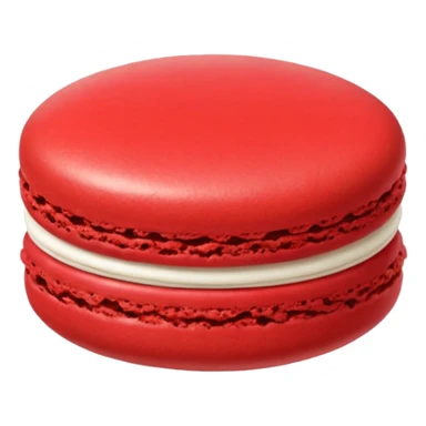 one red macaroon sticker