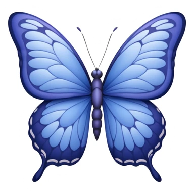 Periwinkle butterfly sticker