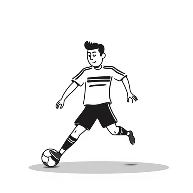 Cristiano Ronaldo, football star, hand drawn doodle style sticker