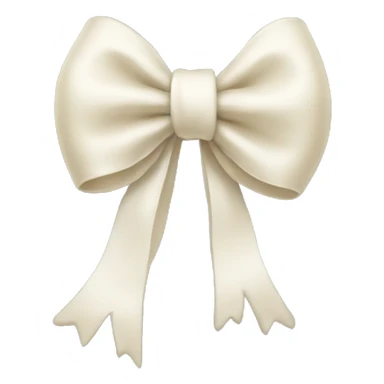 Ivory bow sticker