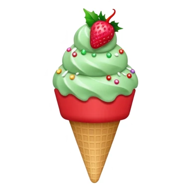 Helados estilo navidad  sticker