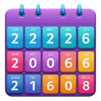 2026 calender  sticker