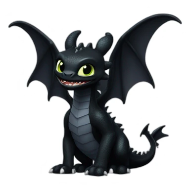 Toothless The Dragon Full Body sticker