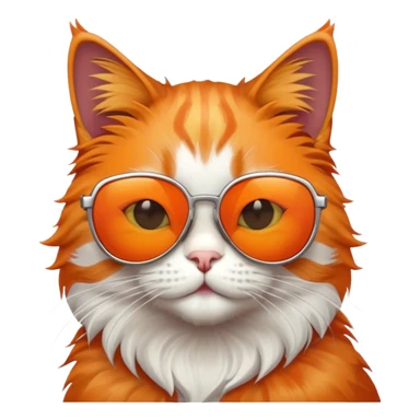 Cat wearing sunglasse sticker