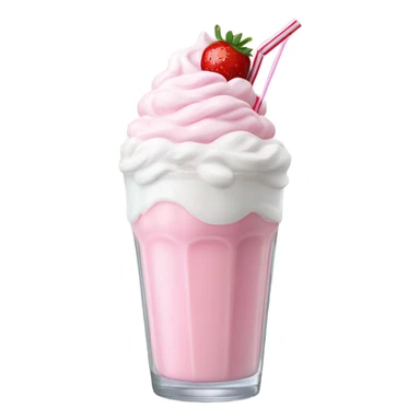 Strawberry milkshake sticker