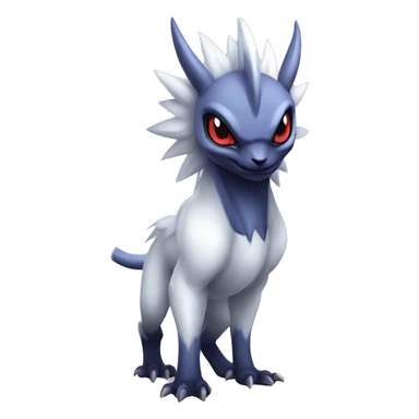 Edgy Cool Kawaii Baby Nargacuga-Absol-Pokémon Full Body Detailed High Quality sticker