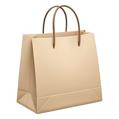 aesthetic shopping bag beige sticker