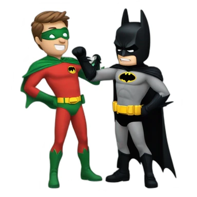 Batman slapping robin sticker
