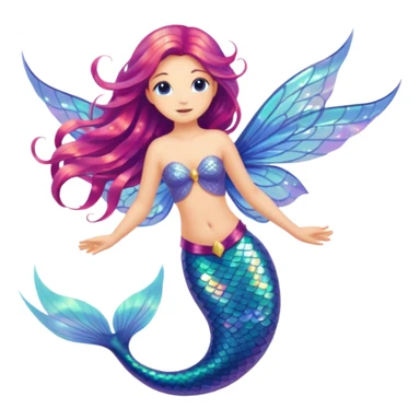 mermaid fairy sticker