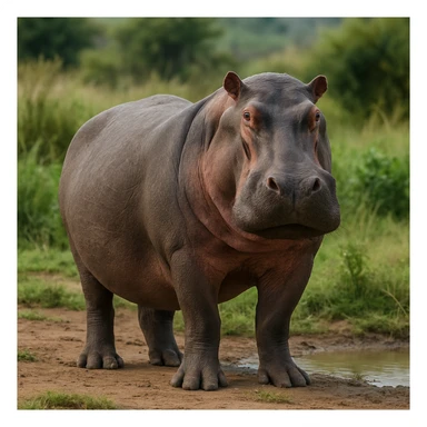 Hippopotamus sticker