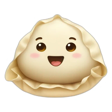 A cute dumpling  sticker