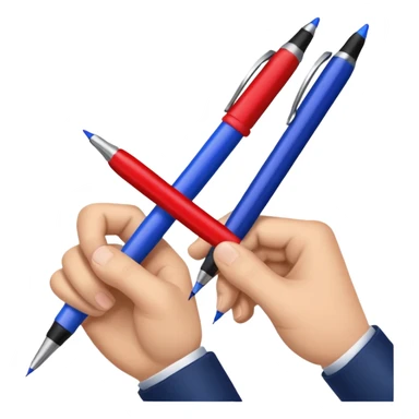 butt with pens sticker