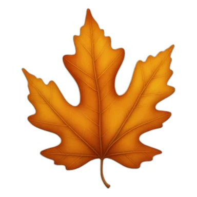 autumn leaf sticker